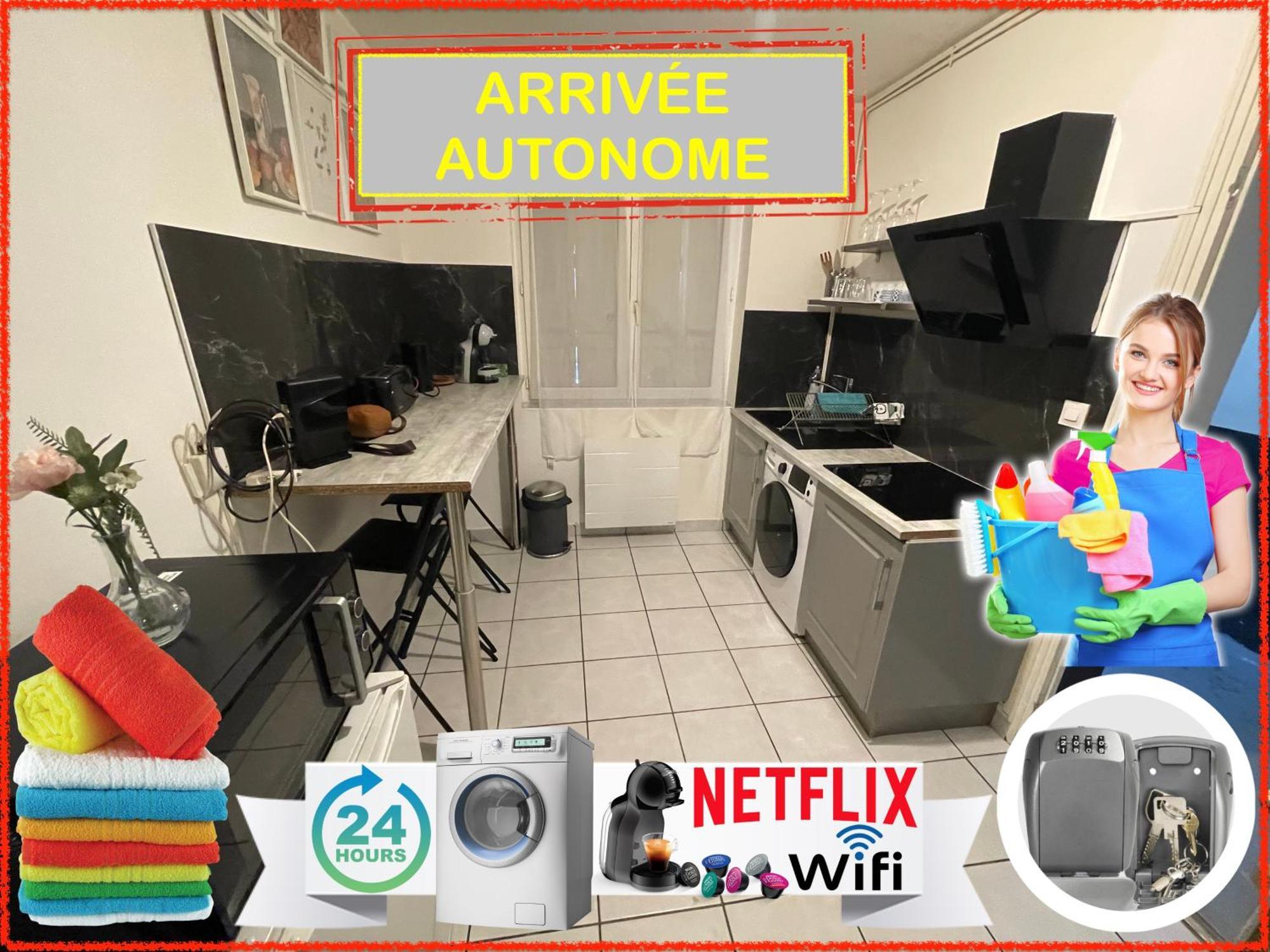 023 Chic & Cosy F1 23M2 Hypercentre Wifi Smart Tv Netflix Apartamento Saint-Etienne  Exterior foto